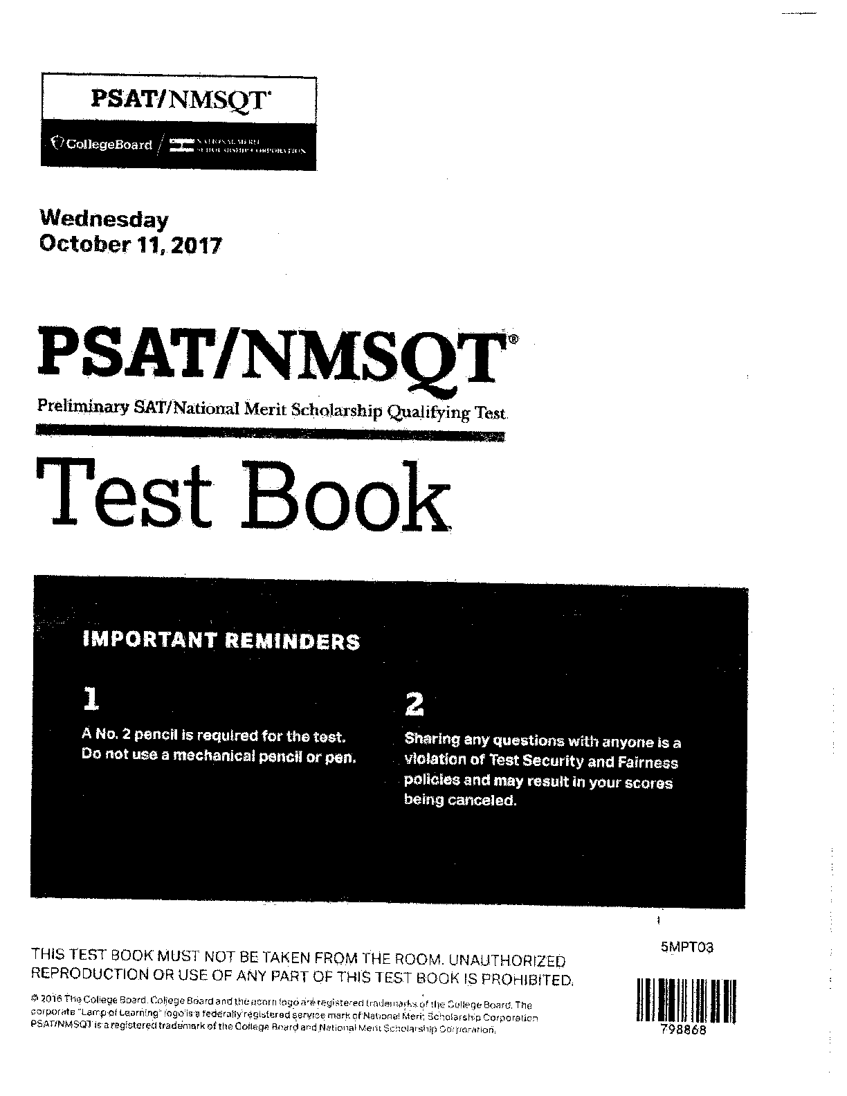 Preview image of PSAT PAST COMPLETED PAPER 9 document